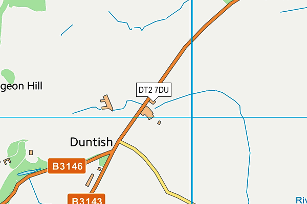 DT2 7DU map - OS VectorMap District (Ordnance Survey)