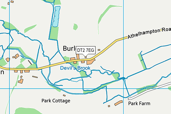 DT2 7EG map - OS VectorMap District (Ordnance Survey)