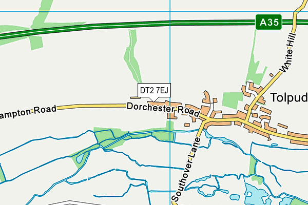 DT2 7EJ map - OS VectorMap District (Ordnance Survey)
