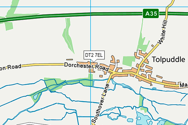 DT2 7EL map - OS VectorMap District (Ordnance Survey)