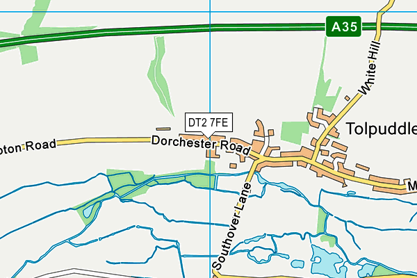 DT2 7FE map - OS VectorMap District (Ordnance Survey)