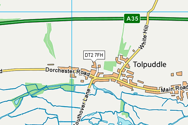 DT2 7FH map - OS VectorMap District (Ordnance Survey)