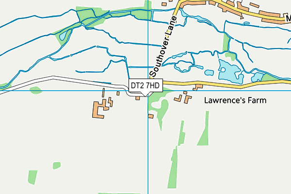 DT2 7HD map - OS VectorMap District (Ordnance Survey)