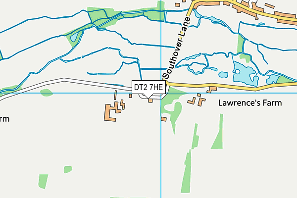 DT2 7HE map - OS VectorMap District (Ordnance Survey)