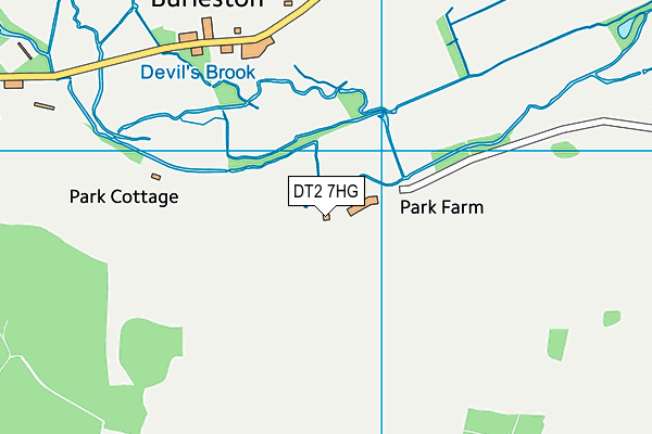 DT2 7HG map - OS VectorMap District (Ordnance Survey)
