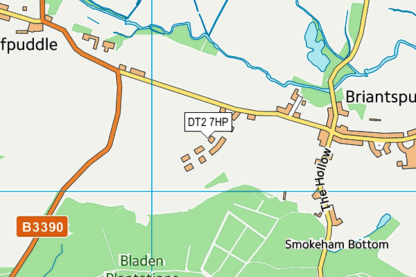 DT2 7HP map - OS VectorMap District (Ordnance Survey)