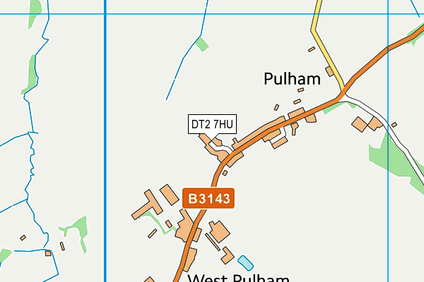 DT2 7HU map - OS VectorMap District (Ordnance Survey)