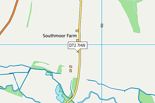 DT2 7HW map - OS VectorMap District (Ordnance Survey)