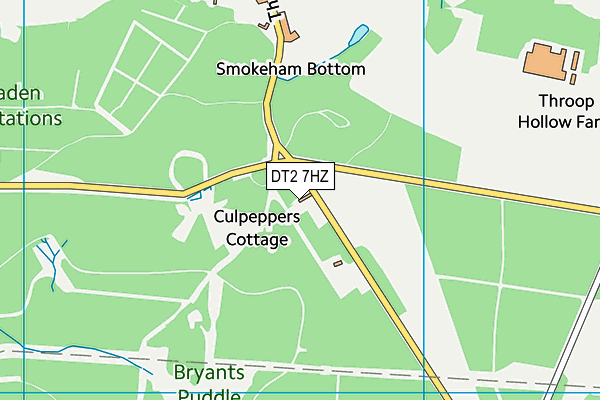 DT2 7HZ map - OS VectorMap District (Ordnance Survey)