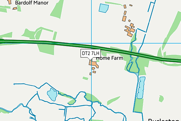 DT2 7LH map - OS VectorMap District (Ordnance Survey)