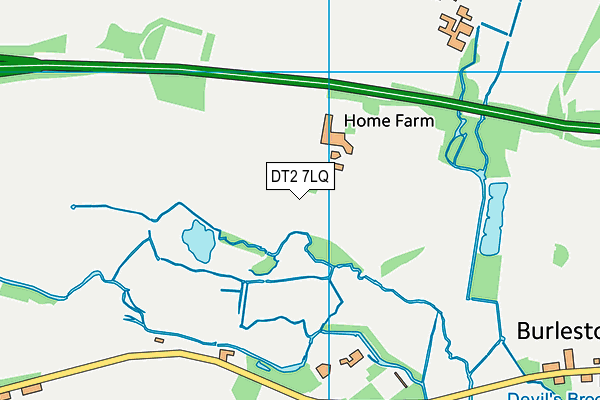 DT2 7LQ map - OS VectorMap District (Ordnance Survey)