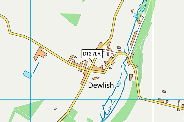 DT2 7LR map - OS VectorMap District (Ordnance Survey)