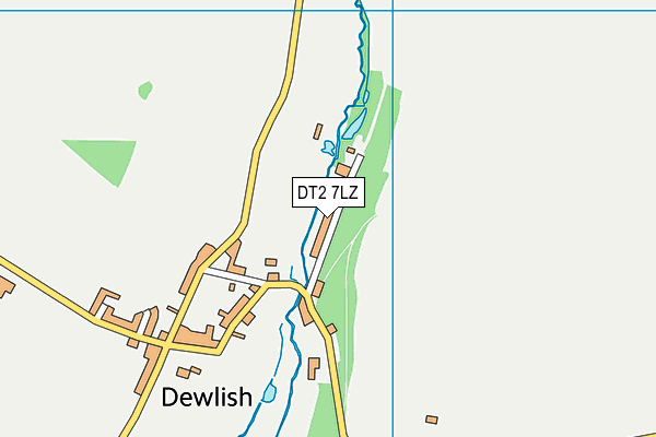 DT2 7LZ map - OS VectorMap District (Ordnance Survey)