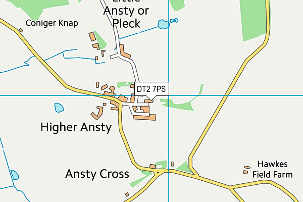 DT2 7PS map - OS VectorMap District (Ordnance Survey)