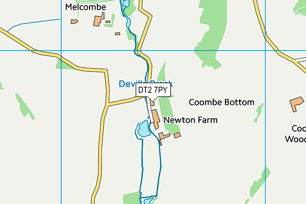 DT2 7PY map - OS VectorMap District (Ordnance Survey)