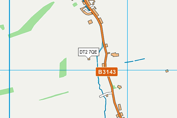 DT2 7QE map - OS VectorMap District (Ordnance Survey)