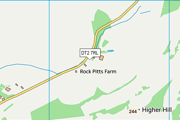 DT2 7RL map - OS VectorMap District (Ordnance Survey)