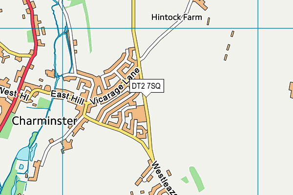DT2 7SQ map - OS VectorMap District (Ordnance Survey)