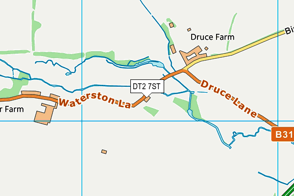 DT2 7ST map - OS VectorMap District (Ordnance Survey)