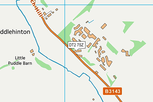 DT2 7SZ map - OS VectorMap District (Ordnance Survey)