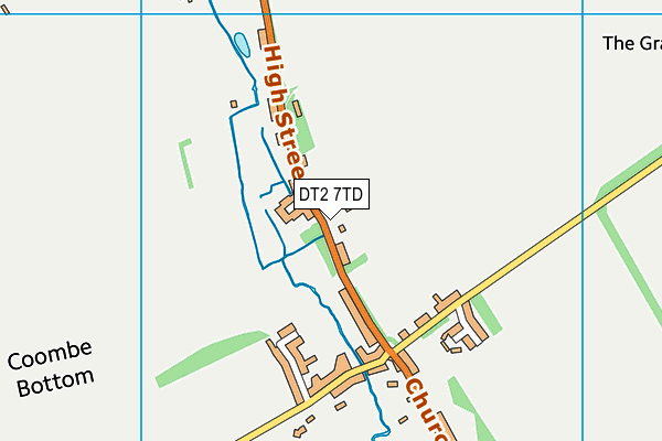 DT2 7TD map - OS VectorMap District (Ordnance Survey)