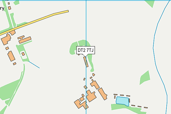 DT2 7TJ map - OS VectorMap District (Ordnance Survey)