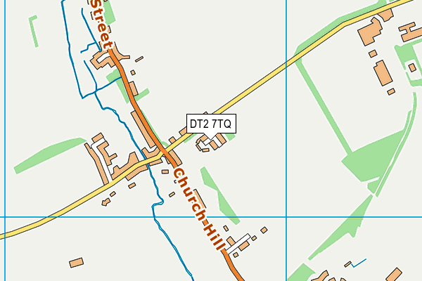 DT2 7TQ map - OS VectorMap District (Ordnance Survey)