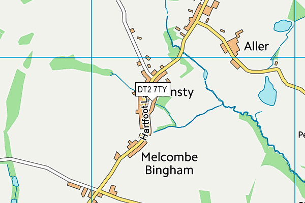 DT2 7TY map - OS VectorMap District (Ordnance Survey)