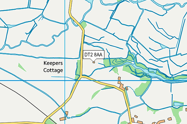 DT2 8AA map - OS VectorMap District (Ordnance Survey)