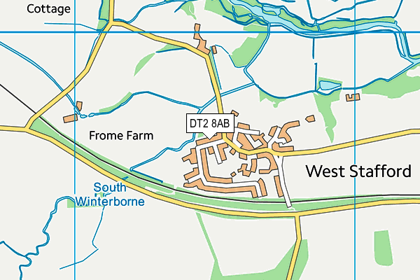 DT2 8AB map - OS VectorMap District (Ordnance Survey)