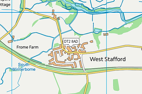 DT2 8AD map - OS VectorMap District (Ordnance Survey)