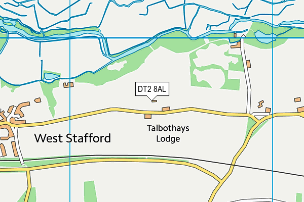 DT2 8AL map - OS VectorMap District (Ordnance Survey)