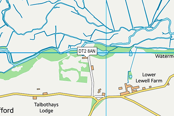 DT2 8AN map - OS VectorMap District (Ordnance Survey)