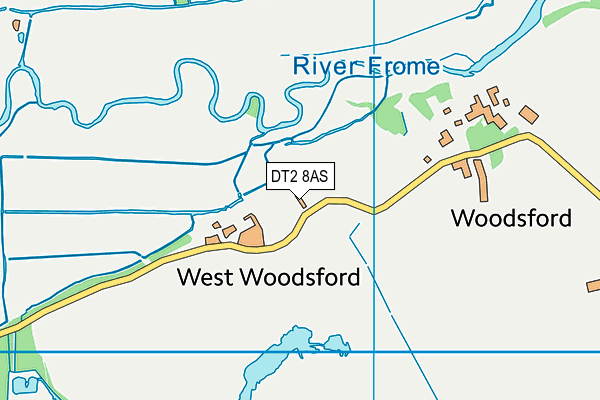 DT2 8AS map - OS VectorMap District (Ordnance Survey)