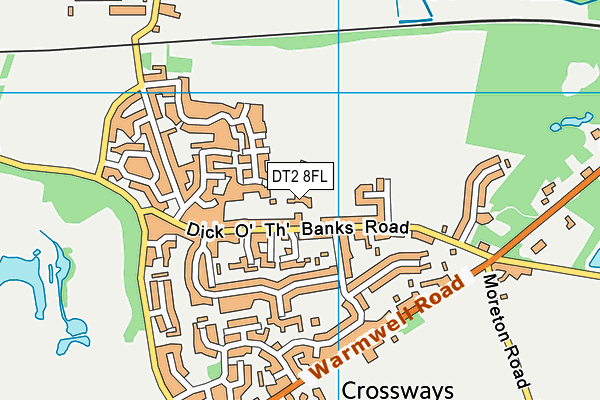 DT2 8FL map - OS VectorMap District (Ordnance Survey)