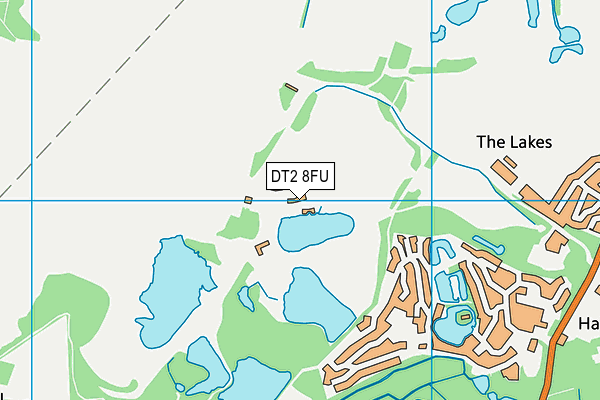 DT2 8FU map - OS VectorMap District (Ordnance Survey)