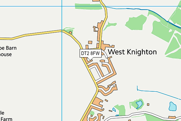 DT2 8FW map - OS VectorMap District (Ordnance Survey)