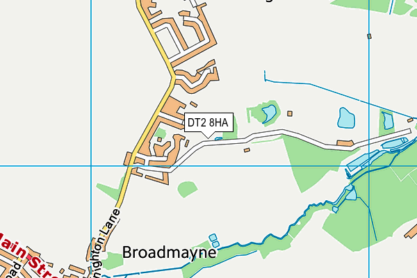 DT2 8HA map - OS VectorMap District (Ordnance Survey)