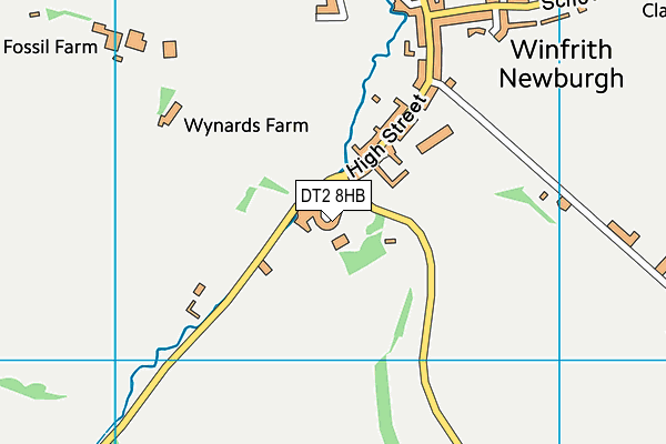 DT2 8HB map - OS VectorMap District (Ordnance Survey)