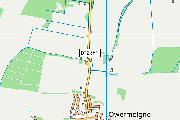 DT2 8HY map - OS VectorMap District (Ordnance Survey)