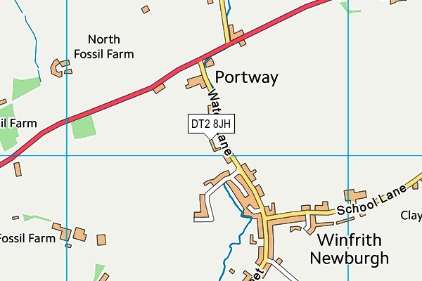Winfrith Newburgh Recreation Ground map (DT2 8JH) - OS VectorMap District (Ordnance Survey)