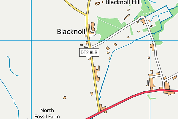 DT2 8LB map - OS VectorMap District (Ordnance Survey)