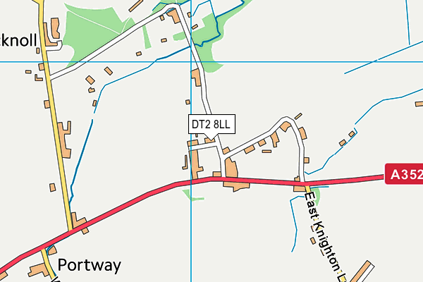 DT2 8LL map - OS VectorMap District (Ordnance Survey)