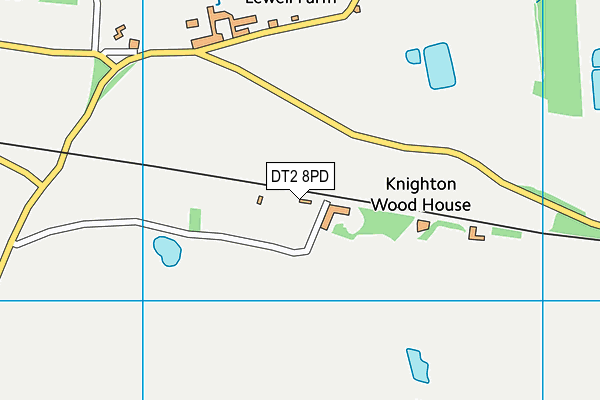 DT2 8PD map - OS VectorMap District (Ordnance Survey)