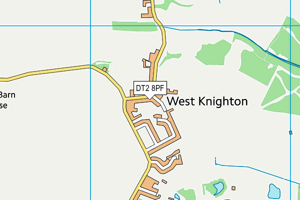 DT2 8PF map - OS VectorMap District (Ordnance Survey)