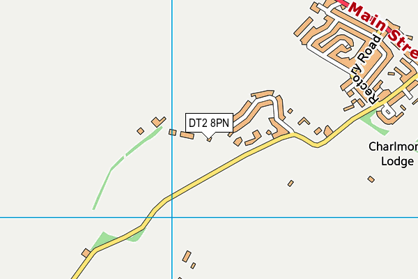 DT2 8PN map - OS VectorMap District (Ordnance Survey)