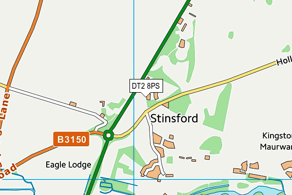 DT2 8PS map - OS VectorMap District (Ordnance Survey)