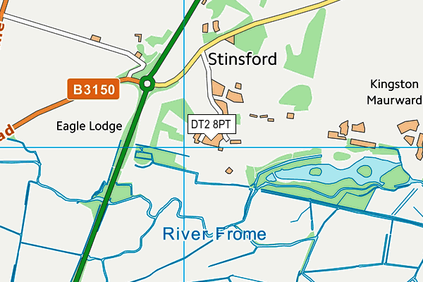 DT2 8PT map - OS VectorMap District (Ordnance Survey)