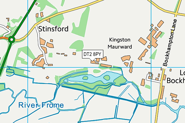 Kingston Maurward College map (DT2 8PY) - OS VectorMap District (Ordnance Survey)