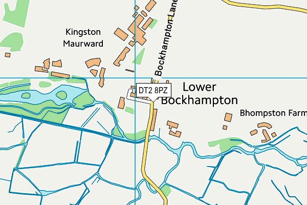 DT2 8PZ map - OS VectorMap District (Ordnance Survey)